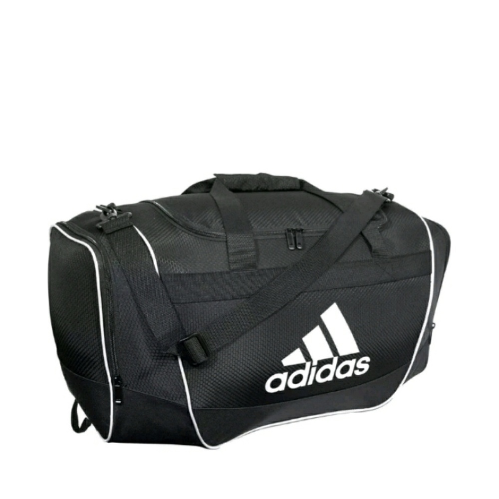 NWT Adidas Defender II Duffle Bag Black White